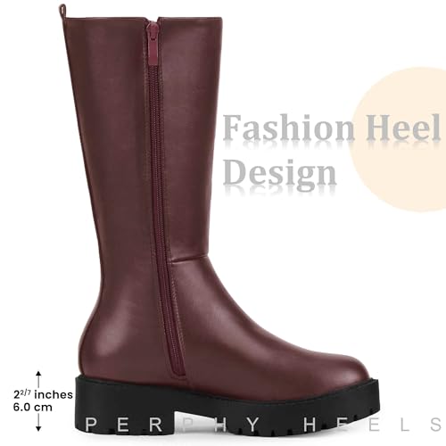 Perphy Platform Chelsea Boots Mid Calf Boots for Women3