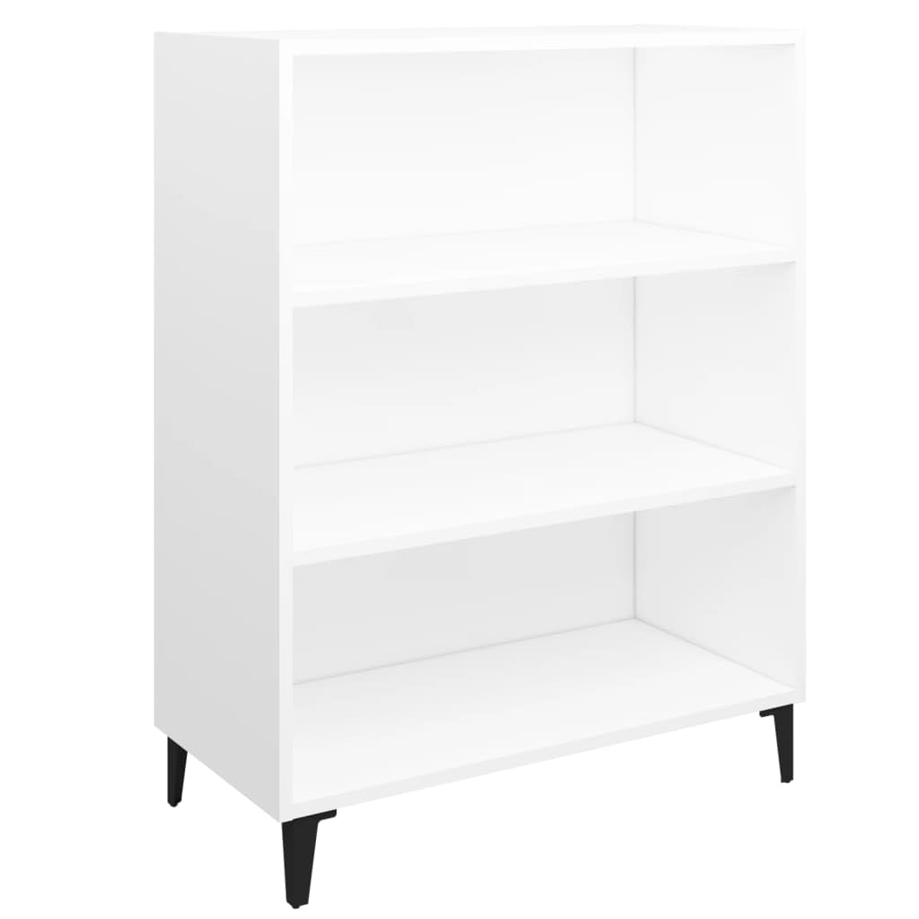vidaXL Buffet Armoire de Rangement Organisateur de Maison Meuble de Rangement Armoire de Salon Intérieur Blanc 69,5x32,5x90 cm Bois d'Ingénierie