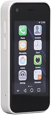 Unlocked Mobile Phone Smartphone, 2.5 inch Android Dual SIM Mini Phones, 2MP 5MP Camera, 1GB 8GB ROM, Bluetooth, 1580mAh (Pearl White)