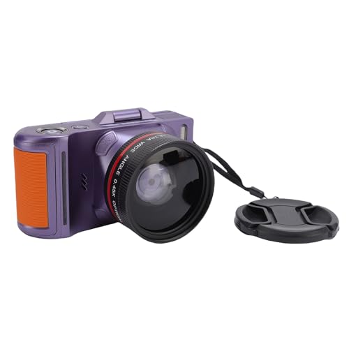 Dpofirs �ʐ^�p��4K�f�W�^���J�����A64MP HD Video Camcorder 18x Zoom��������I�[�g�t�H�[�J�X�A3�C���`�̗��s�p�̃|�[�^�u���A���`�V�F�C�N���g�����g���J���� (�o�C�I���b�g)