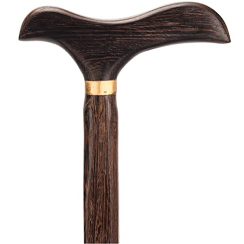 Bastón de Madera para diestros y Zurdos, Hecho a Mano, de Madera Maciza, para Hombres y Mujeres, Antideslizante, para Personas Mayores, Agarre cómodo.