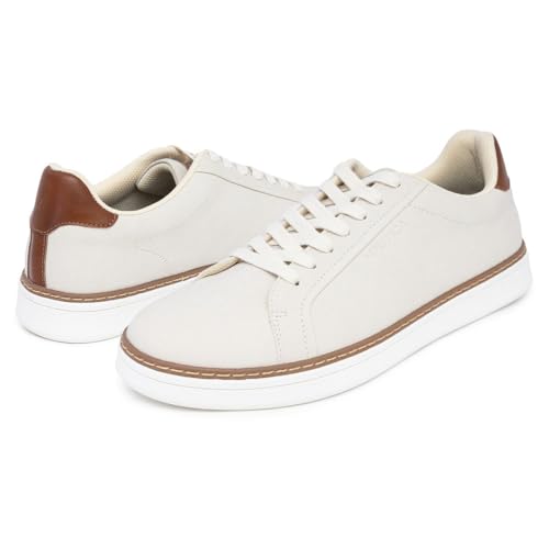 Image of Nautica Men's Casual Court Fashion Sneakers Classic Low-Top Lace-Up Shoes Comfortable Everyday Walking Style with Durable Outsole and Vegan Leather Upper