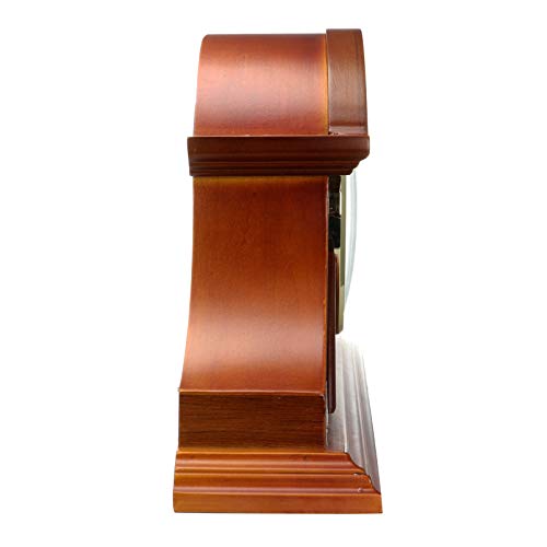 Bedford Clock Collection Mahogany Cherry Mantel Clock With Chimes #TOP4