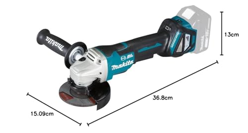 Makita DGA467ZJ Meuleuse d'angle Brushless 18V LXT 115 mm Machine seule en MAKPAC - vue 6