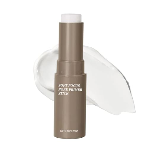 Pore Eraser, Invisible Pore-Minimizing Stick, Oil Control Matte Primer, Skin Blurring Stick, Long-Lasting Hydrating Makeup Base for Daily Wear, Parties, or Special Occasions, Khaki