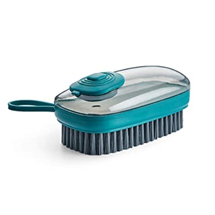 Portible Scrub Brush, Quality Soft Laundry Clothes Shoes Pot Washing Scrubbing Brush, Automatic Liquid Addition, Easy to Grip Household Cleaning Brushes (Multicolor, Pack of 1). (B0C56V8PD8) Amazon Price History, Amazon Price Tracker