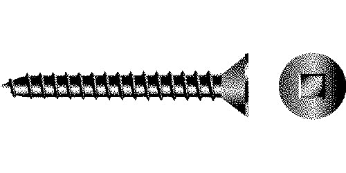 Tornillos de cabeza cuadrada #10 x 1-1/2"