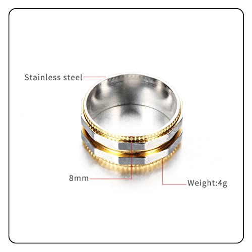 Fashion Stainless Steel Irregular Band Ring2
