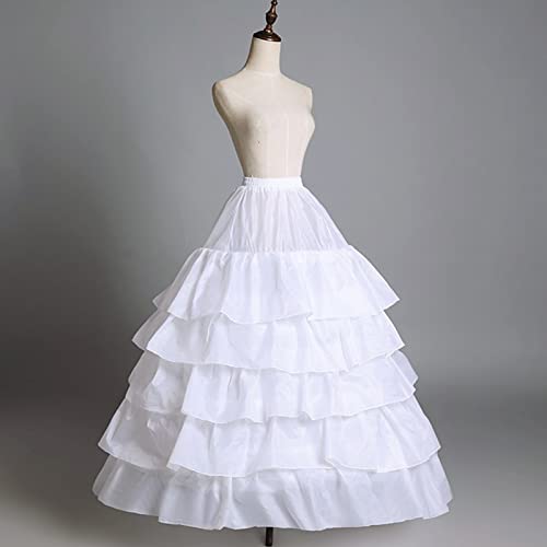 Hoop Skirt for Women 4 Hoop Skirt 5 Ruffles Layers Crinoline Petticoat half Slips Underskirt for Wedding Bridal Dress2