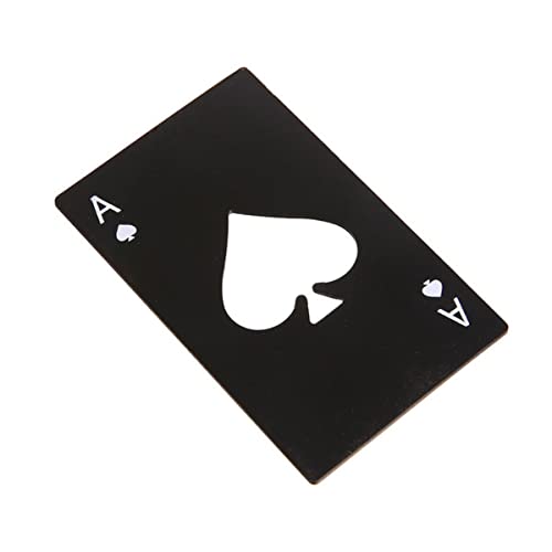 Abridor de garrafa em formato de carta de baralho
