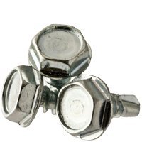 #10-16 x 1/2 SELF Drilling Screws ZINC CR+3, Indended Hexwasher Head Unslotted, 2 Point,Fully Threaded,Length: 1/2,Head: Hex Washer,Steel,Finish: Zinc (Inch) (Quantity: 500)