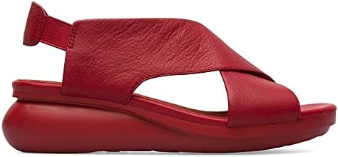 Camper Women's X-Strap Sandal Wedge, Red, 8.5 | Image 6