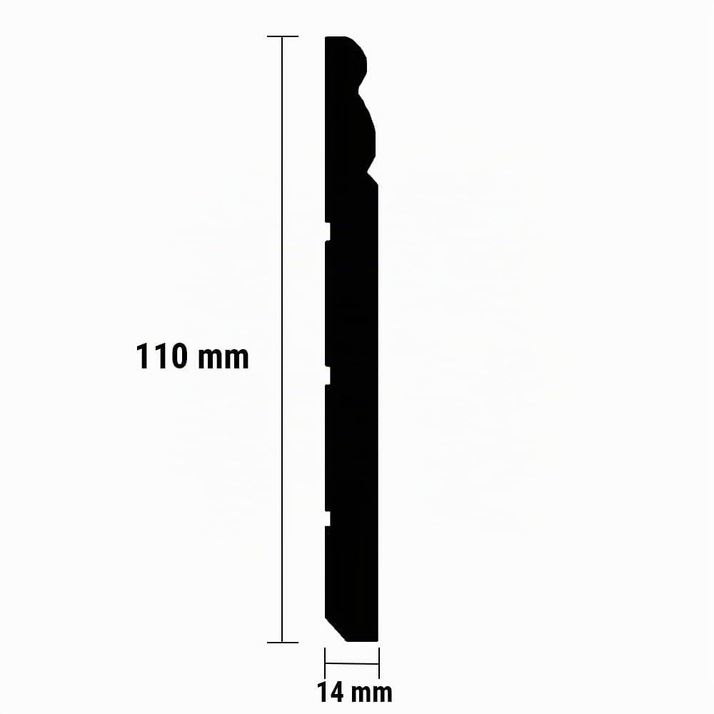 Plinthe MDF Prépeinte 14 x 110 x 2440 mm Lot de 5 PROVISTON