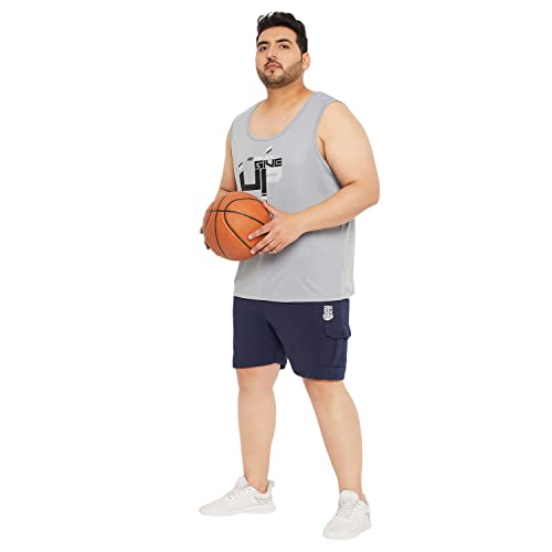 Image of Bigbanana Plus Size Men's Regular Fit Solid Shorts
