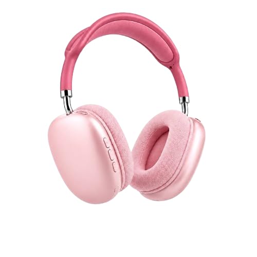 P9 Wireless Bluetooth Headphones with Microphone, Over-Ear Foldable Headset, Hi-Fi Stereo Sound, 8-Hour Battery Backup, Bluetooth Connectivity for Mobile, Laptop & Tablet (Pink)-image-10