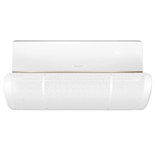Ncheli Air Conditioning Wind Deflector,Perforated Deflector for Air Conditioners, Ultralight Environmentally Friendly ABS, adecuado para el hogar y la oficina (27 x 90 cm) (Pure White - ABS) (KTDB-1)