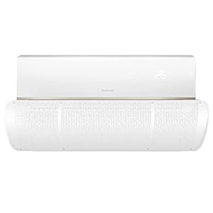 Ncheli Air Conditioning Wind Deflector,Perforated Deflector for Air Conditioners, Ultralight Environmentally Friendly ABS, adecuado para el hogar y la oficina (27 x 90 cm) (Pure White – ABS) (KTDB-1)