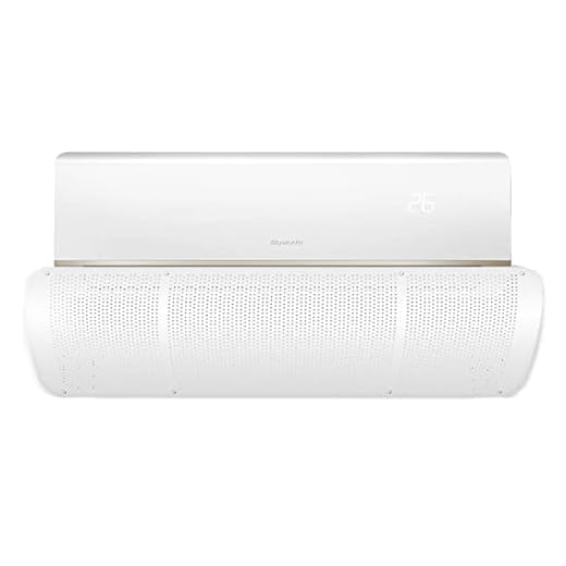 Ncheli Air Conditioning Wind Deflector,Perforated Deflector for Air Conditioners, Ultralight Environmentally Friendly ABS, adecuado para el hogar y la oficina (27 x 90 cm) (Pure White - ABS) (KTDB-1)