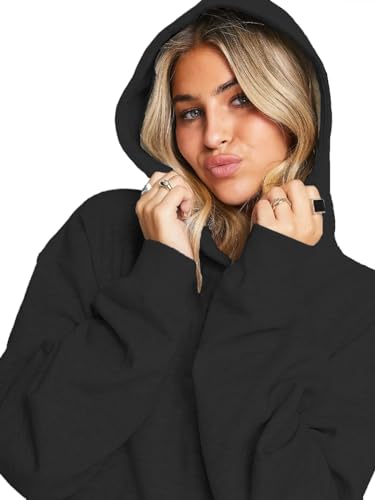 Image of LEOTUDE Women's Oversized Loopknit Drop Shoulder Hooded Neck Sweatshirt || Women Winter wear