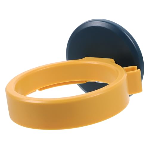 CLISPEED Blow Dryer Holder Wall Mount Hair Rack Hairdryer Holder Dryer Bathroom Supplies Wall Mount Bathroom Organizer Plastic Yellow