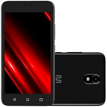 Smartphone Multilaser E Pro 4G 32GB Wi-Fi 5.0 pol. Câmera Chip Duplo 1GB RAM 5MP + 5MP Android 11 (edição Go) Quad Core - Preto - P9150