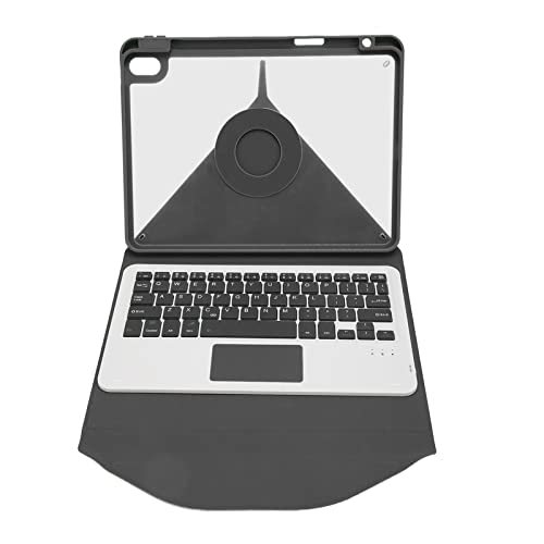 Tastiera con touchpad custodia magnetica rimovibile senza fili All in One Design PU ABS per ufficio nero