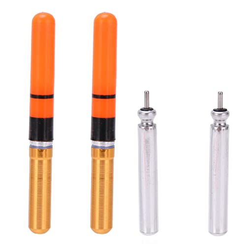 LED Bobbers 2pcs Electronic Luminous Fishing Bobbers Night Lighted Bobbers for Night Fishing