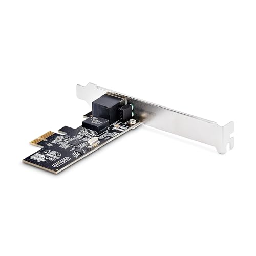 Image of StarTech.com 1-Port 2.5Gbps PCIe Network Card, Computer Network Card, Intel I225-V, Multi-Gigabit Ethernet Interface Card