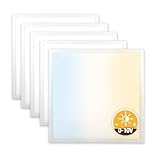 Xtend EcoLight 5x LED Panel 62x62cm dimmbar 0-10V 3CCT Warmweiß Neutralweiß Tageslichtweiß 40W Rasterleuchte 4000lm Deckenleuchte Slim Alu PLs3.0