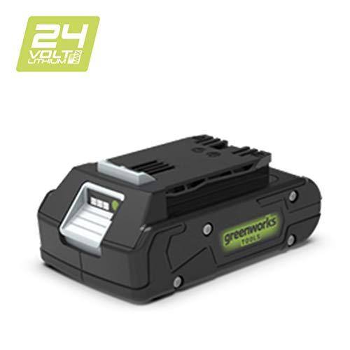 Greenworks Tools Batería G24B2 - Batería potente y recargable de Li-Ion de 24 V 2.0 Ah, apta para todos los dispositivos de la serie de 24 V de Greenworks Tools