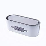 Kabelmanagementbox Kabelbox Kabel Organizer Box Täglicher Kaufhaus Kreative Home Online Box Steckdose Aufbewahrungsbox Draht Sortierung Kunststoffkasten-Weiß_32 * 13 * 11 Cm