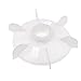 Aexit Y90 Zamiennik z białego tworzywa sztucznego o średnicy wewnętrznej 2,3 cm z sześcioma łopatkami wentylatora silnika wirnika(Y90 de diamètre intérieur en plastique blanc de rechange 2,3cm à aubes