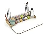 PROSCALE Paint station citadel farbständer. Tabletop citadel farben aufbewahrung model paint rack farb organizer for hobbyzone module pinsel paintstation workshop (Tisch B)