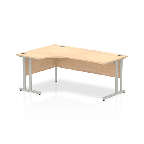 Crescent Office Classroom Teacher Desk Table Maple Left Hand 1600x1200mm