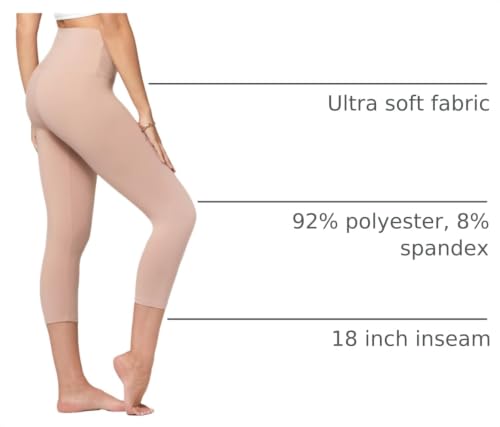 Image of Conceited High Waisted Ultra Soft Leggings for Women - Full Length, Capri Length and Biker Shorts - Available in Plus Size