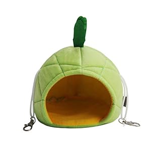 PetKids Afdak en mand voor kleine dieren, bed, kussen, voor cavia’s, hamsters, egel, chinchilla, 15 x 14,5 x 18 cm