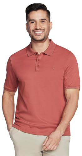 Skechers Men's Off Duty Polo, Barn Red/Andorra, S