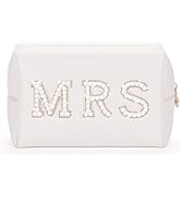 Etercycle MRS Letter Cosmetic Bag, Bridal Shower Gifts Small PU Waterproof Makeup Bag, Bling Pear...
