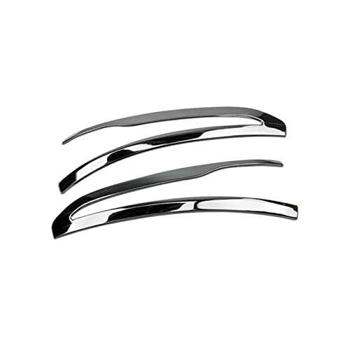 Bandes de rétroviseur de voiture en acier inoxydable noir pour Classe C W205