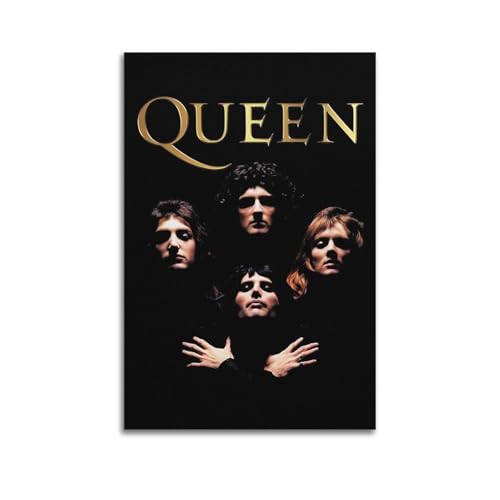 ZHAOART Póster musical de Band Queen para habitación, pintura decorativa estética, lienzo, arte de pared, dormitorio, oficina, regalo, 30 x 45 cm, estilo sin marco