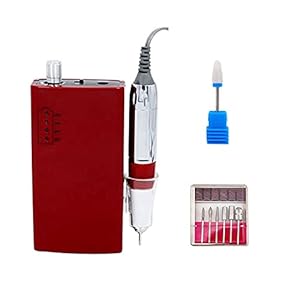 Nail Drill 30000rpm Cordless Portable Electric Nail Drill Machine Kits Rechargeable File Nail Drill Manicure Pedicure Set for Salon Use for Salon and Home DIY