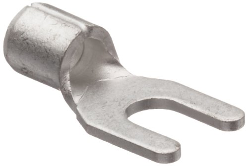Morris Products 11516 Spade Terminal, Non Insulated, 22-16 Wire Size, #8 Stud Size, 100-Pack