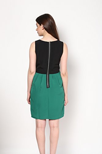 Image of Harpa Women's Silk Empire Knee-Length Dress