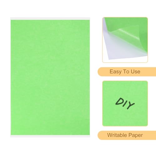 Image of Masking Tape Green Painters Tape Paper Tape [for Crafts DIY Walls Painting Packing Automotive Home Decoration Teaching]- 4x6 Inch /50 Sheets