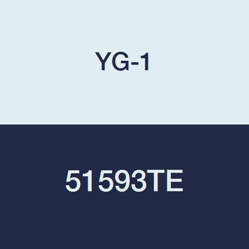 YG-1 51593TE Carbide Ball Nose End Mill, 4 Flute, Long Length, YG:Tylon E Finish, 4" Length, 1/2"
