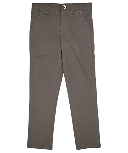 Image of Urbano Juniors Boy's Slim Fit Mid Rise Solid Chino Trouser Stretch
