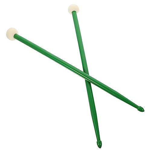 Baquetas para batería Toyvian, dobles, de jazz y marcha, con extremos de fieltro y nailon, para niños, niñas y adultos miniatura 1