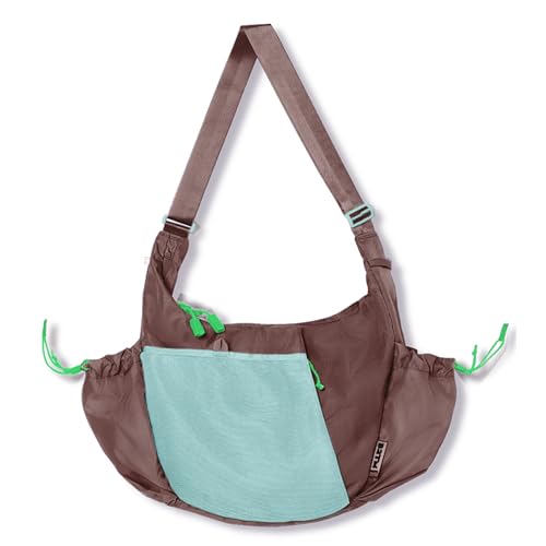 Image of Baboon to the Moon Crescent Crossbody Big Bag - Water Repellent Sling Bag for Women, Travel Purse, Lightweight Shoulder Bag (Mint Chip)
