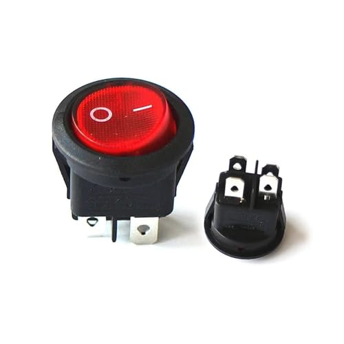 Interrupteur Vitre Électrique Rouge pour Rénover le Tableau de Bord de Votre Voiture 12V 24V