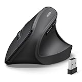 UGREEN Ergonomic Wireless Mouse, Bluetooth 5.4&2.4GHz Dual Modes Computer Mouse, 12-Month Battery, 4 Adjustable DPI 4000/2000/1600/1000, Silent 6-Buttons, for Windows/macOS/Android, Laptop/PC, etc.